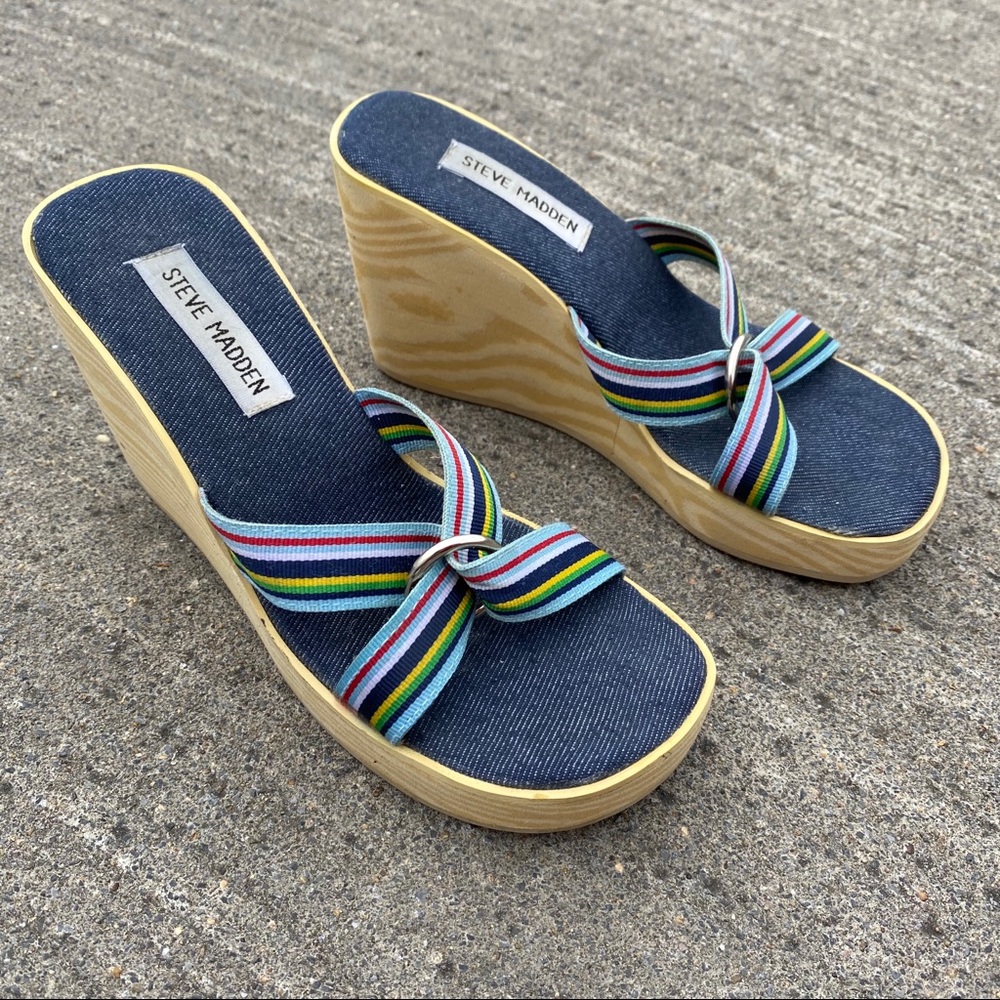 90s Steve Madden platform shoes 🌈